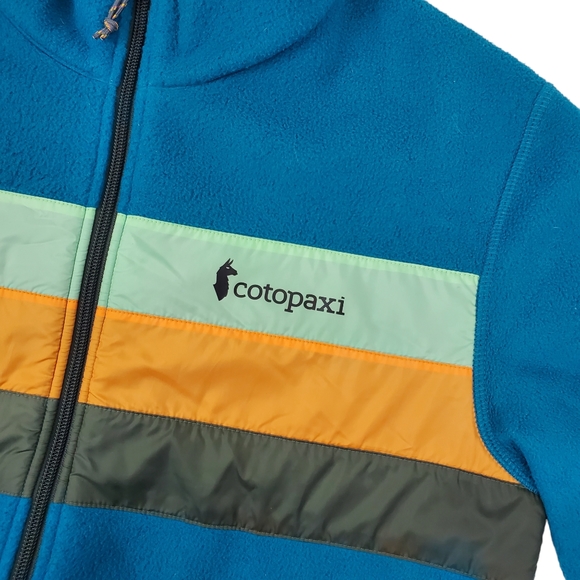 COTOPAXI Jacket Fleece Spell Out Striped Outdoor - Picture 3 of 9